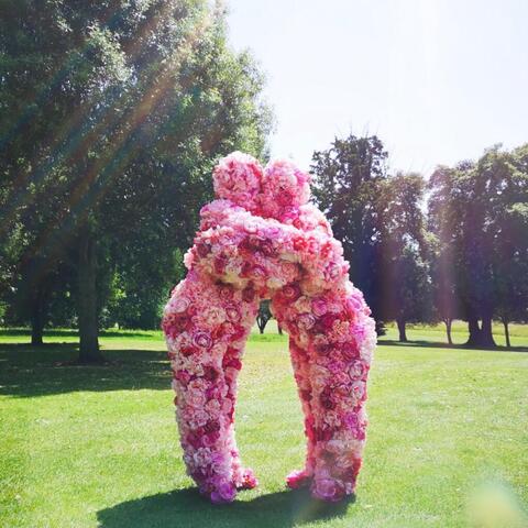 Pink Hugs with the Flower People